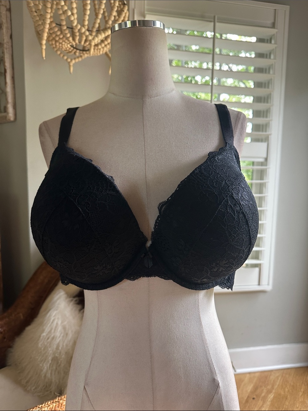TORRID CURVE BLACK LACE PUSH UP PLUNGE BRA UNDERWIRE 48 B NEW WITH TAGS
